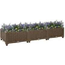 vidaXL Hochbeet 120 x 40 x 23 cm Braun