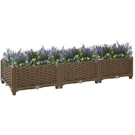 vidaXL Hochbeet 120 x 40 x 23 cm Braun