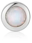 ANIA HAIE - SINGLE EARRINGS - KYOTO OPAL BEZEL BARBELL - gold