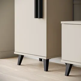 INOSIGN »Helsinki, Modernes Set mit verglaster Vitrine« Komplett-Set, 4 Stk. tlg., braun