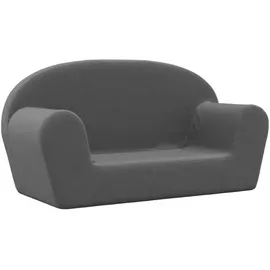 vidaXL Kindersofa 2-Sitzer 152 x 80 x 70 cm Polyester anthrazit