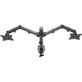 goobay Doppel-Monitorhalterung Flex schwarz