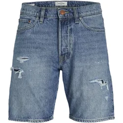JACK & JONES Herren Jeans-Shorts im Used-Look kurze Denim-Hose 12229161 Blau - S