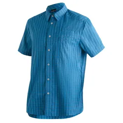 Maier Sports Herren Mats Kurzarmhemd - 48 - blue check