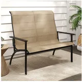 Costway Gartenbank 120 x 81 x 106 cm Braun