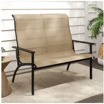 Costway Gartenbank 120 x 81 x 106 cm Braun