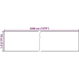 vidaXL Garten-Sichtschutz 35 x 19 cm Matt-Hellgrau PVC 4 St.