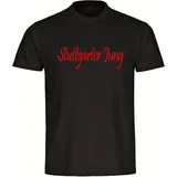 multifanshop Kinder T-Shirt - Stuttgart - Stuttgarter Jung - Druck rot - Kind