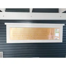 Wolff Finnhaus Einzel-Fenster weiß feststehend 26,5 x 100 cm