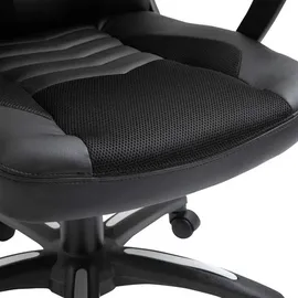 Homcom Bürostuhl Kunstleder Schwarz