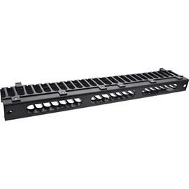 InLine Inline® 19" Kabel-Rangierpanel, 1HE, RAL 9005, schwarz