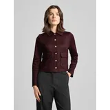 Zero Blazer mit Knopfleiste, Bordeaux, 36