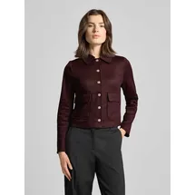 Zero Blazer mit Knopfleiste, Bordeaux, 36