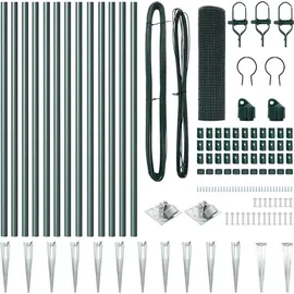 vidaXL Maschendrahtzaun 0,5 x 25 m Grün/Stahl