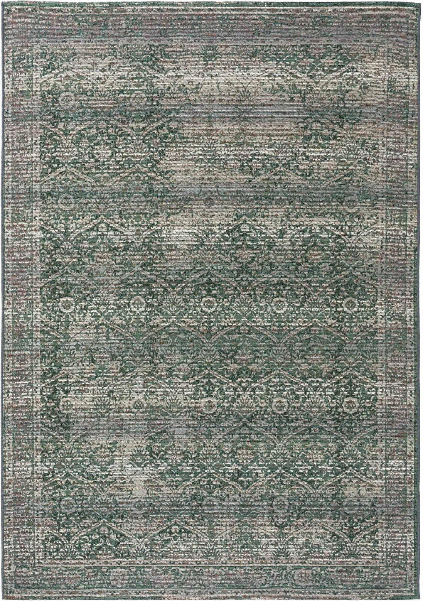 benuta Nest In- & Outdoor-Teppich Artis Grün 80x165 cm - Teppich für Balkon, Terrasse & Garten