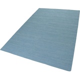 Esprit Teppich »Rainbow Kelim«, rechteckig, Flachgewebe aus 100% Baumwolle, Wohnzimmer, Kinderzimmer, einfarbig 239317-6 türkis 5 mm,