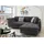 luma-home Ecksofa, Schlafcouch L-Garnitur ausziehbar Ottomane rechts Mikrofaser Anthrazit, Textil, 3-Sitzer, Füllung: Komfortschaum, Eckteil, einzeln stellbar, rechts,L-Form, 250x190 cm, Wohnzimmer, Sofas & 17007 - Grau