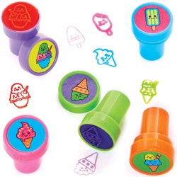 Selbstfärbende  Stempel "Eiscreme" (pro Set 10) Mitgebsel