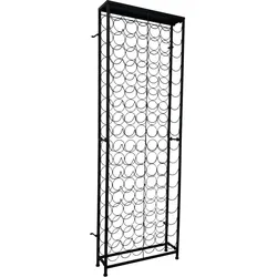 vidaXL Flaschenregal für 108 Flaschen Metall