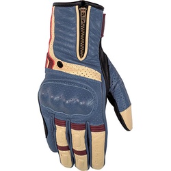 Rusty Stitches Simon, Handschuhe - Blau/Beige - XXL