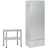 ZEYUAN Räucherofen mit Tisch Verzinkter Stahl, Smoker, Tischräucherofen, Räucherschrank, Reifeschrank, Kaltrauchgenerator, Räucherschnecke, Räucherhaken 3187617