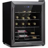 Klarstein Ultimo Uno Weinkühlschrank 42l Touch-Bedienfeld, 16 Flaschen 5-18°C Schwarz