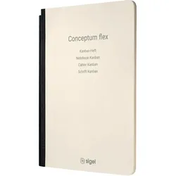 Sigel Notizheft Conceptum flex, Kanban klassische Spaltenaufteilung, Quer