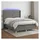 vidaXL Boxspringbett 140 x 190 cm Dunkelgrau