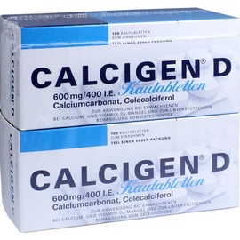 Meda Pharma GmbH & Co. KG CALCIGEN D 600 mg/400 I.E. Kautabletten 200 St.
