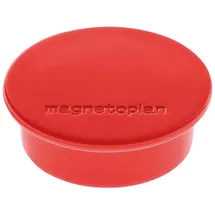 Magnetoplan Magnet Discofix Color, 10 Stück, Haftkraft ca. 2,2 kg, rot