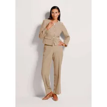 Madeleine Eleganter Tweed-Kurzblazer mit Metallknöpfen in beige | Gr.: 36