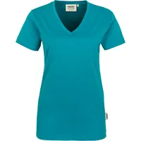 Hakro Damen V-Shirt Classic smaragd XL