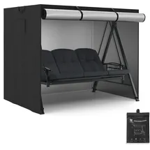 M MCombo Hollywoodschaukel Abdeckung 3-4 Sitzer Oxford Schwarz