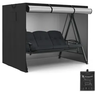 M MCombo Hollywoodschaukel Abdeckung 3-4 Sitzer Oxford Schwarz