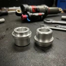 srsuntour Alubuchsen Paar für Dämpferauge 12,7mm Bohrung 8mm für 40mm - Silber