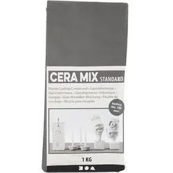 Creativ Company Cera-Mix Standard Modelliergips, Hellgrau, 1 kg