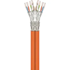 goobay CAT 7A S/FTP (PiMF), Orange, 100 m - CU, AWG 23/1 (solid), LSZH