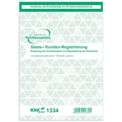 RNK Block A5 Gäste- Kunden-Registrierung 4002871013345 RNK