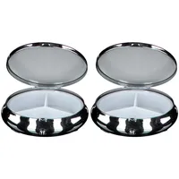 Pillendose rund Hologram 3 Fächer sortiert 2x 2x1 St
