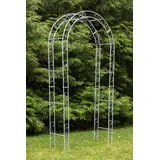 KUHEIGA Rosenbogen Metall 12mm Massiveisen! - stabil B:ca. 120cm Verzinkt/Zink Rankbogen