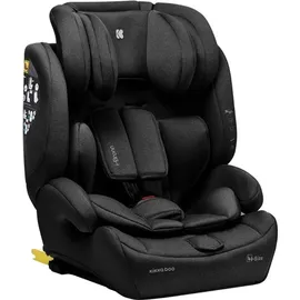 KIKKABOO Kindersitz I-Bronn i-Size (76-150cm) Isofix, Top Tether, Kissen, Gurt schwarz