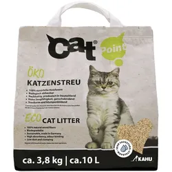 KAHU® ECO 100% natürliches Katzenstreu • Klumpstreu • Naturstreu • Bio Holz Granulat Streu • 100% kompostierbar und biologisch abbaubar • Hergestellt in Europa