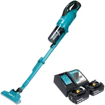 Makita DCL286FRT2 Akku Staubsauger Blau inkl. 2 x 5,0 Ah Akku + Ladegerät