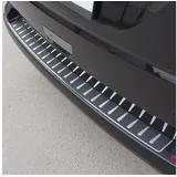 Omac Ladekantenschutz Stoßstangenschutz für VW Transporter Multivan Caravelle T6 2015-2024 Heckklappe – Edelstahl Carbon foliert
