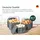 uandu Aufbewahrungskorb 3er Set  grau 30 x 20 x 15 cm
