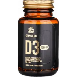 Grassberg Vitamin D3 4000 IE Kapseln 90 St.