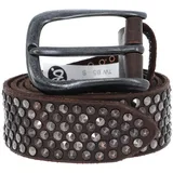 B.belt Zoe Leder schwarz/braun 80 cm