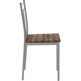 ML-Design Essgruppe Set 5-Tlg Esstisch mit 4 Stühlen, Treibholz, für 4 Personen,