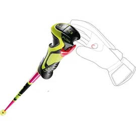 Leki WCR Lite SL 3D Neonpink/Black/Neonyellow 115 cm Ski-Stöcke - Rosa