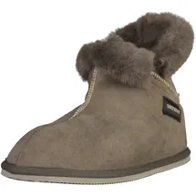 SHEPHERD Hausschuhe Leder - Grau Asphalt 16 39